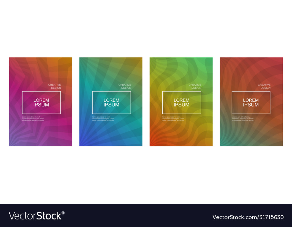 Colorful gradient minimal geometric line pattern