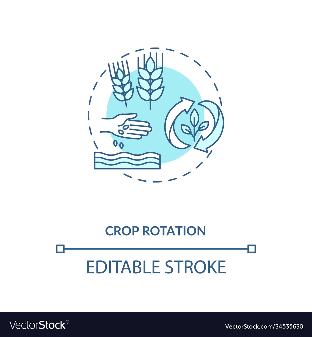 Crop rotation concept icon