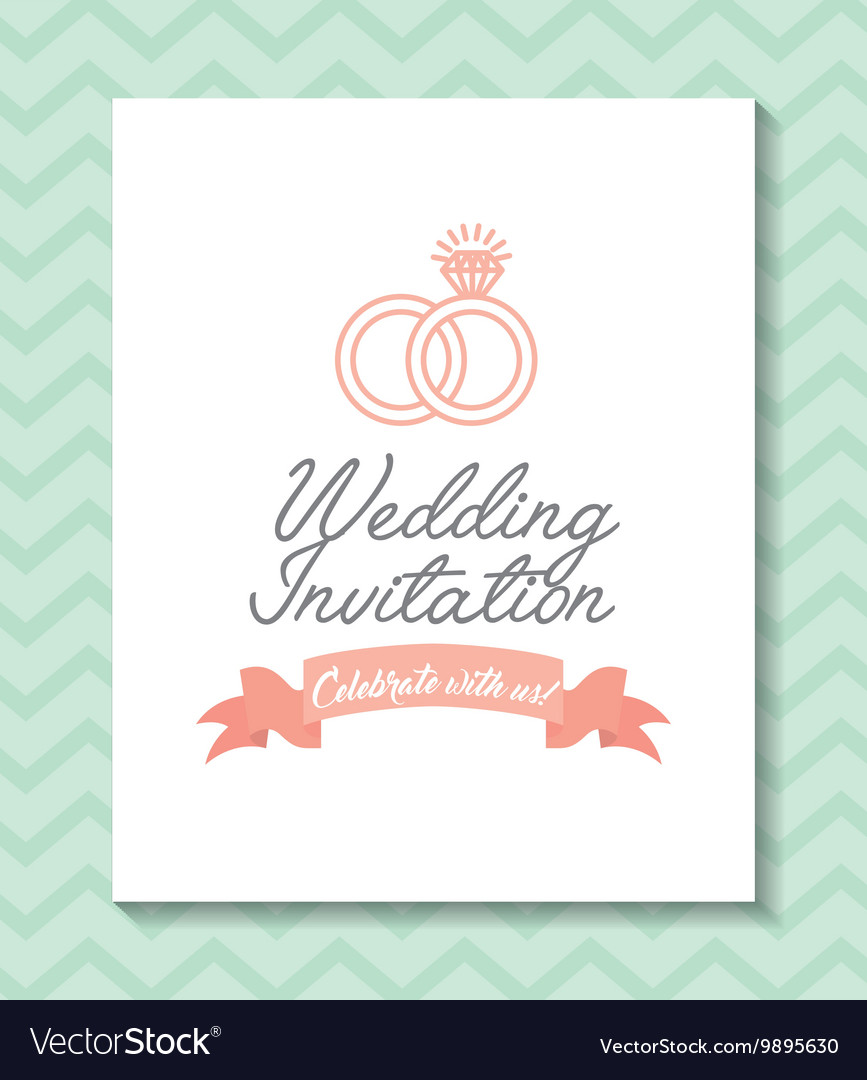 Frame icon invitation and save the date design