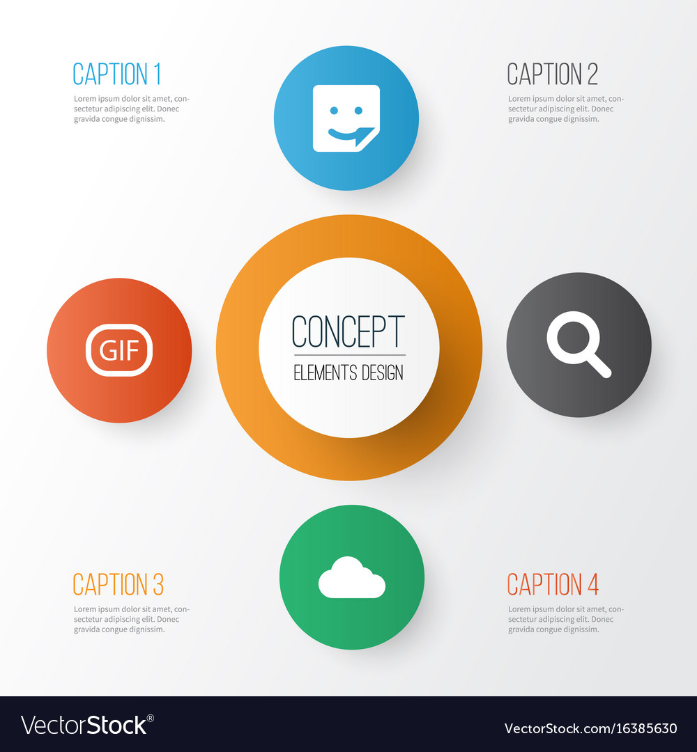Internet icons set collection of overcast chat