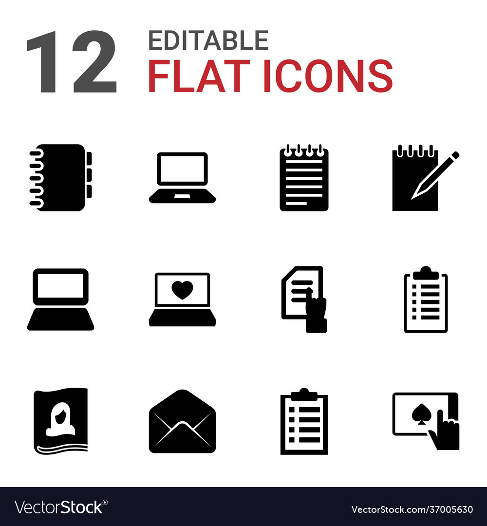 Notebook icons