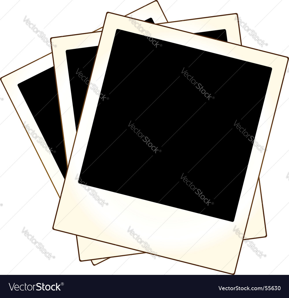 Polaroid Photo Frames Royalty Free Vector Image Polaroid Photo Frames Vector Image