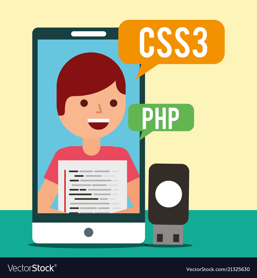 Website der Programmcodierung vector image Website der Programmcodierung