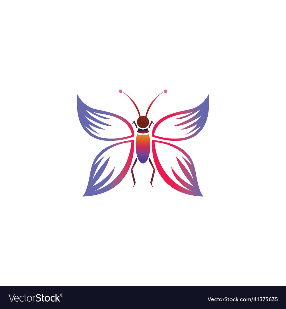 Butterfly mandala logo icon design