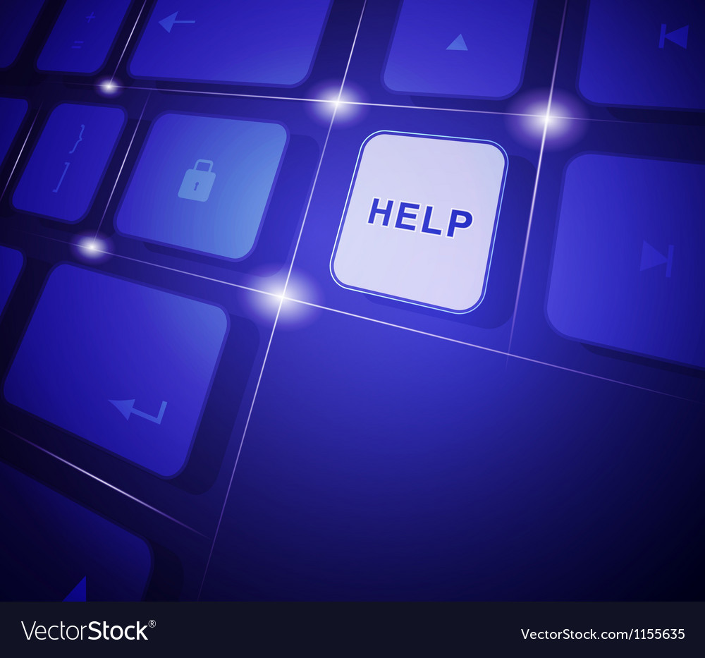 Button help on a virtual keyboard