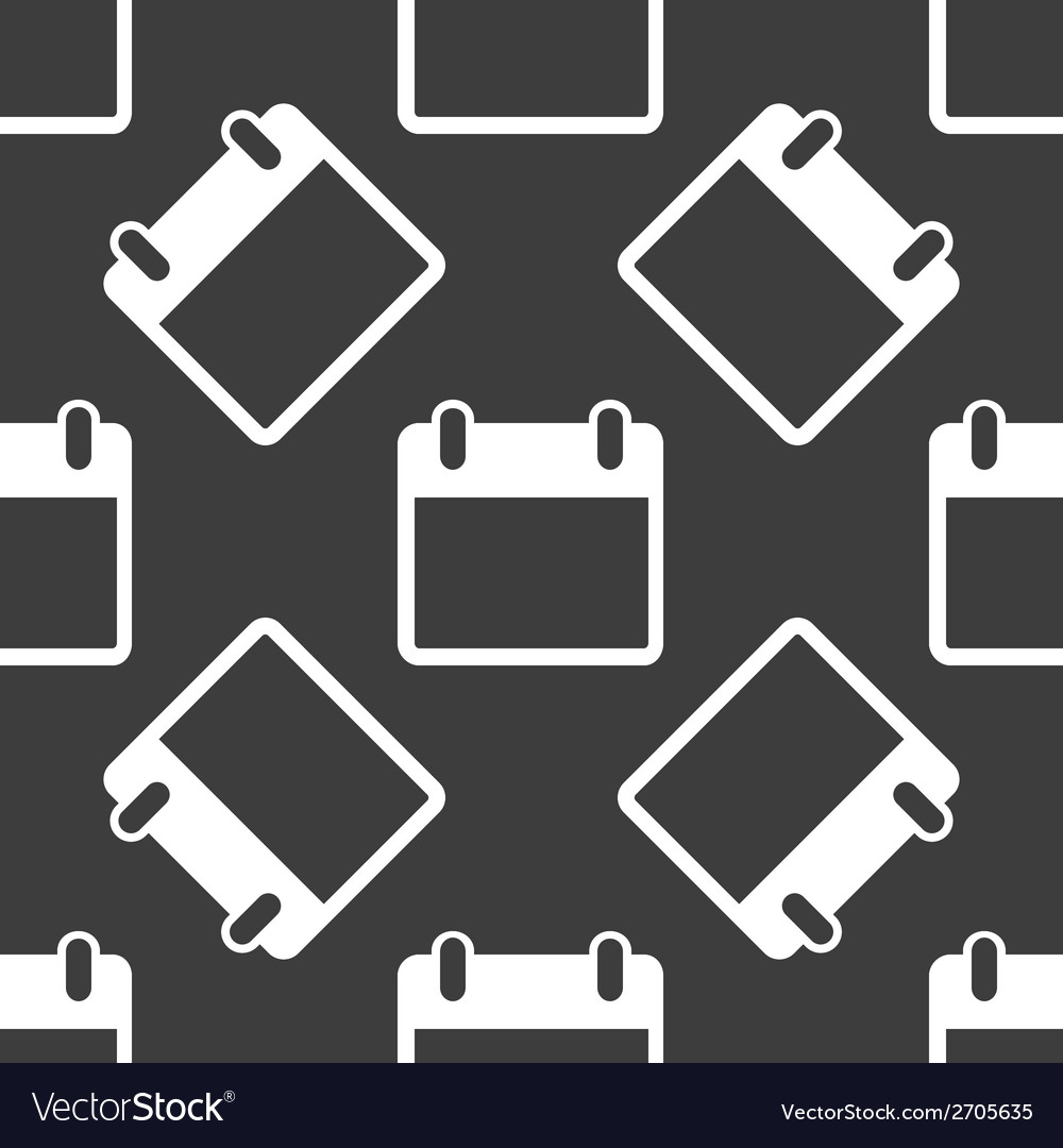 Calendar web icon flat design seamless pattern