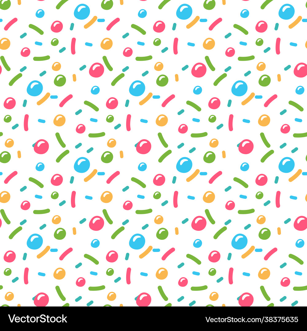 Donuts glaze seamless pattern Royalty Free Vector Image