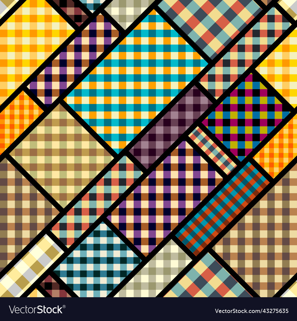 Geometric abstract pattern intersection style Vector Image