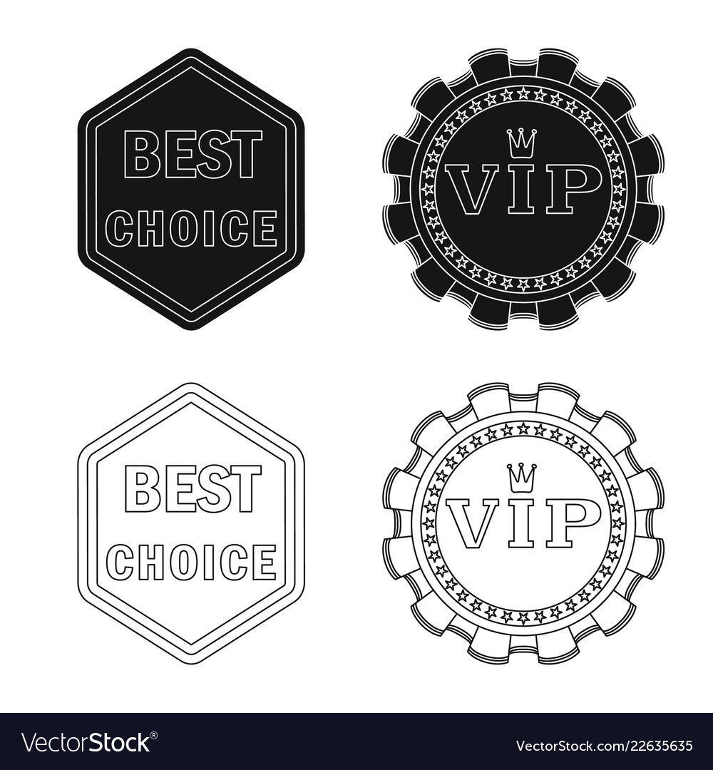 Isolated object of emblem and badge symbol