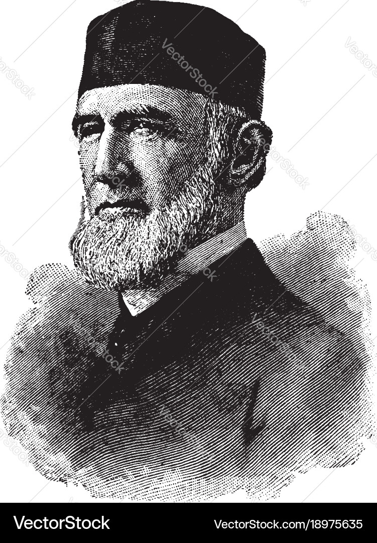 James buchanan eads vintage Royalty Free Vector Image