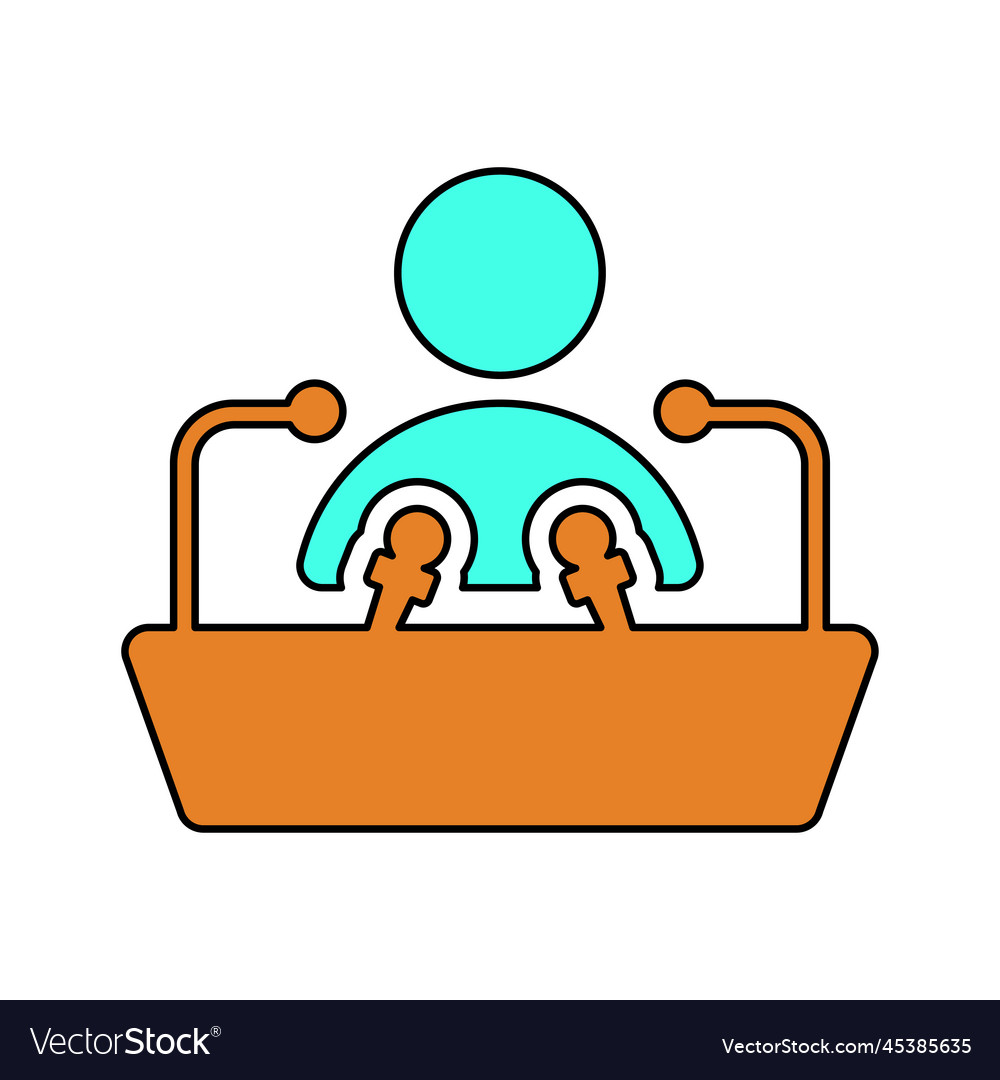 Lecture speech icon colorful graphics