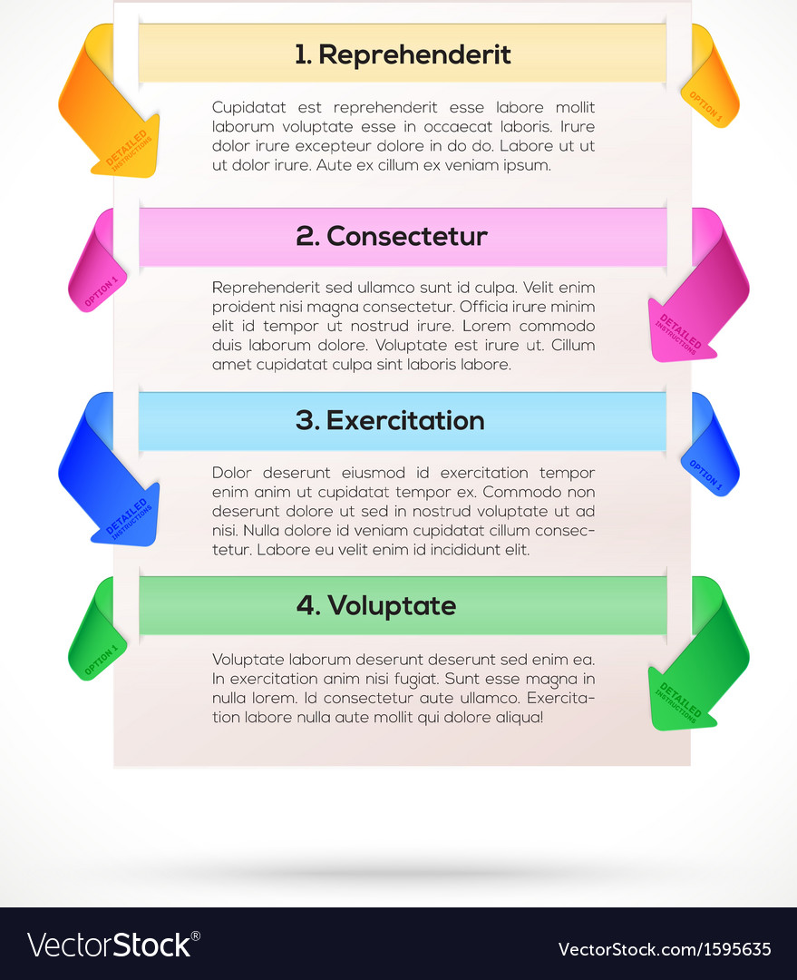 modern layout infographic presentation template vector image presentation layout