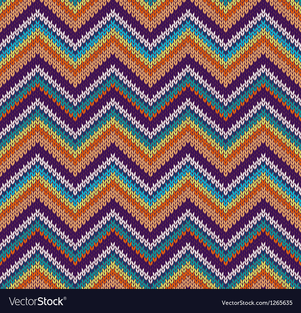 Style seamless knitted pattern