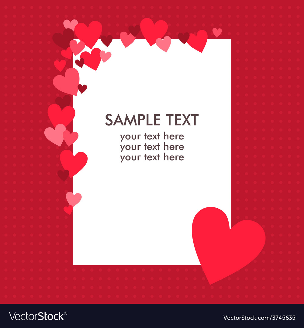 White paper sheet with text on the red background