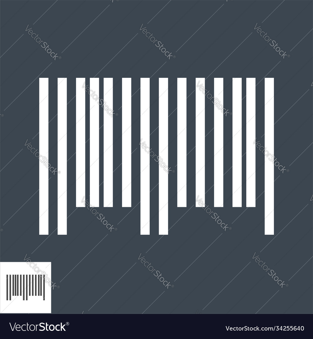 Bar code icon Vector Image Bar code icon