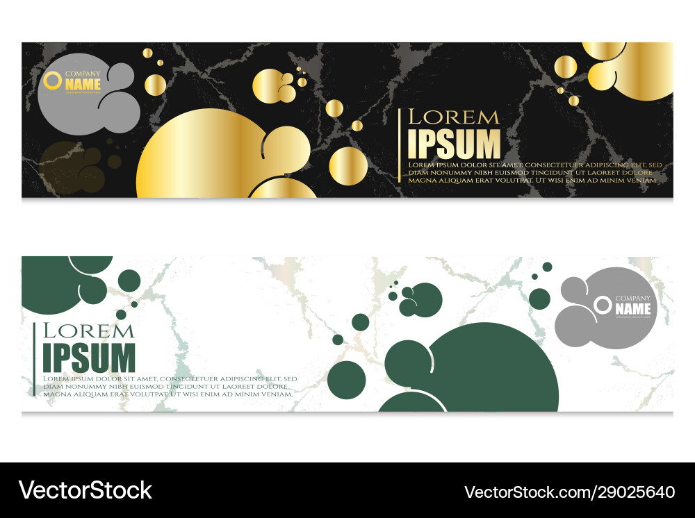 Collection Modern Abstract Banner Designs With Vector Image