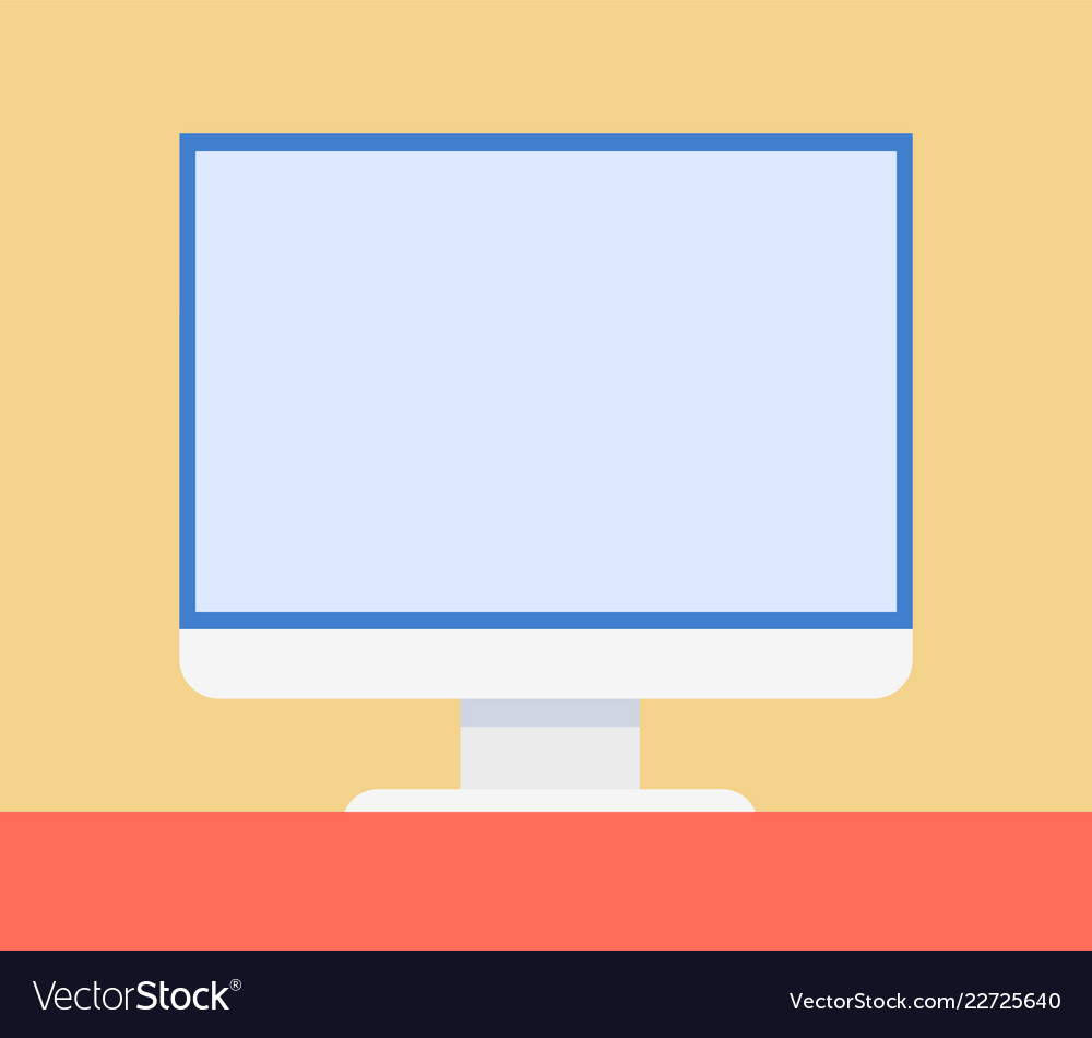 Empty screen. Экран вектор.