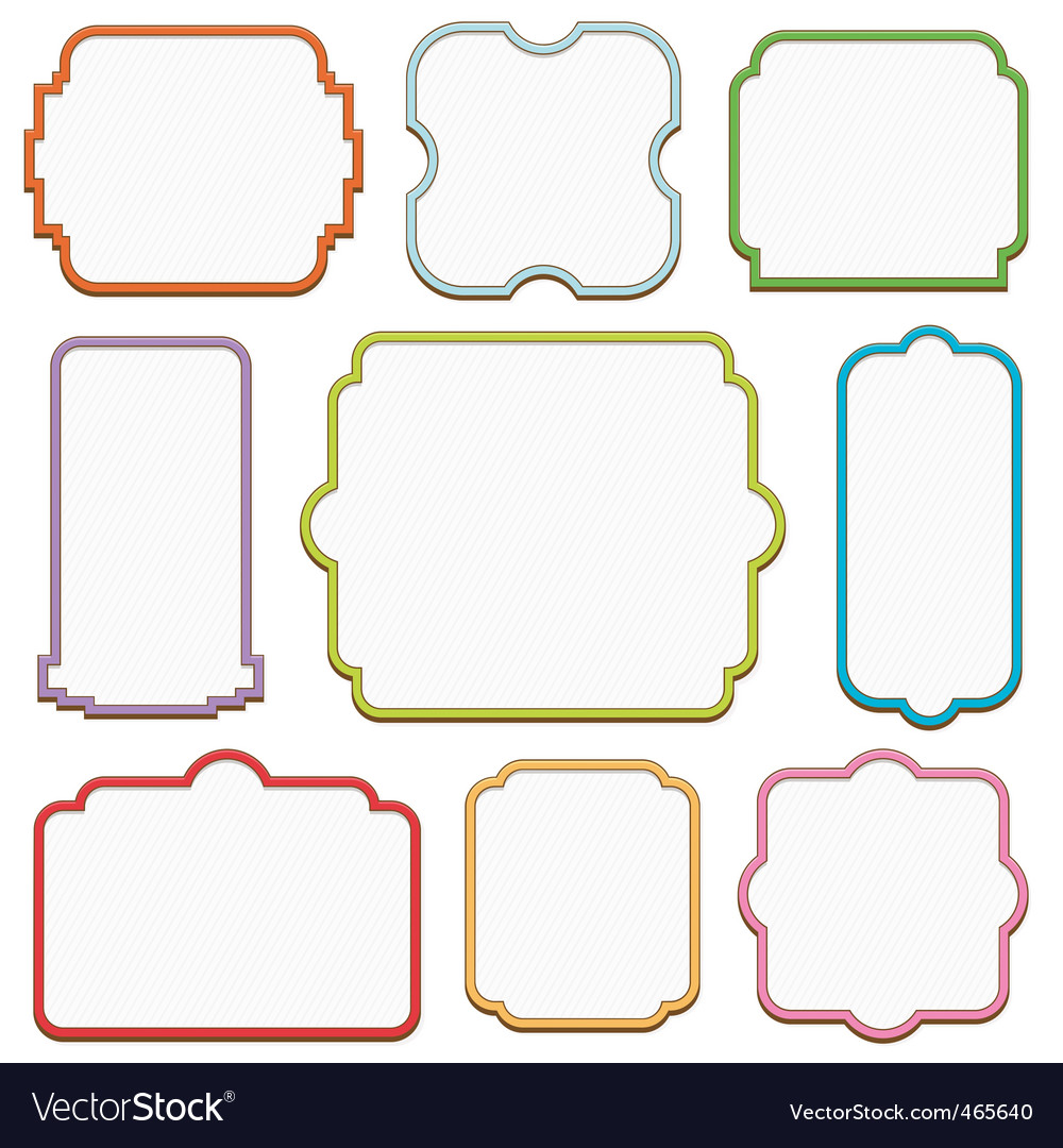 Decorative frames Royalty Free Vector Image - VectorStock