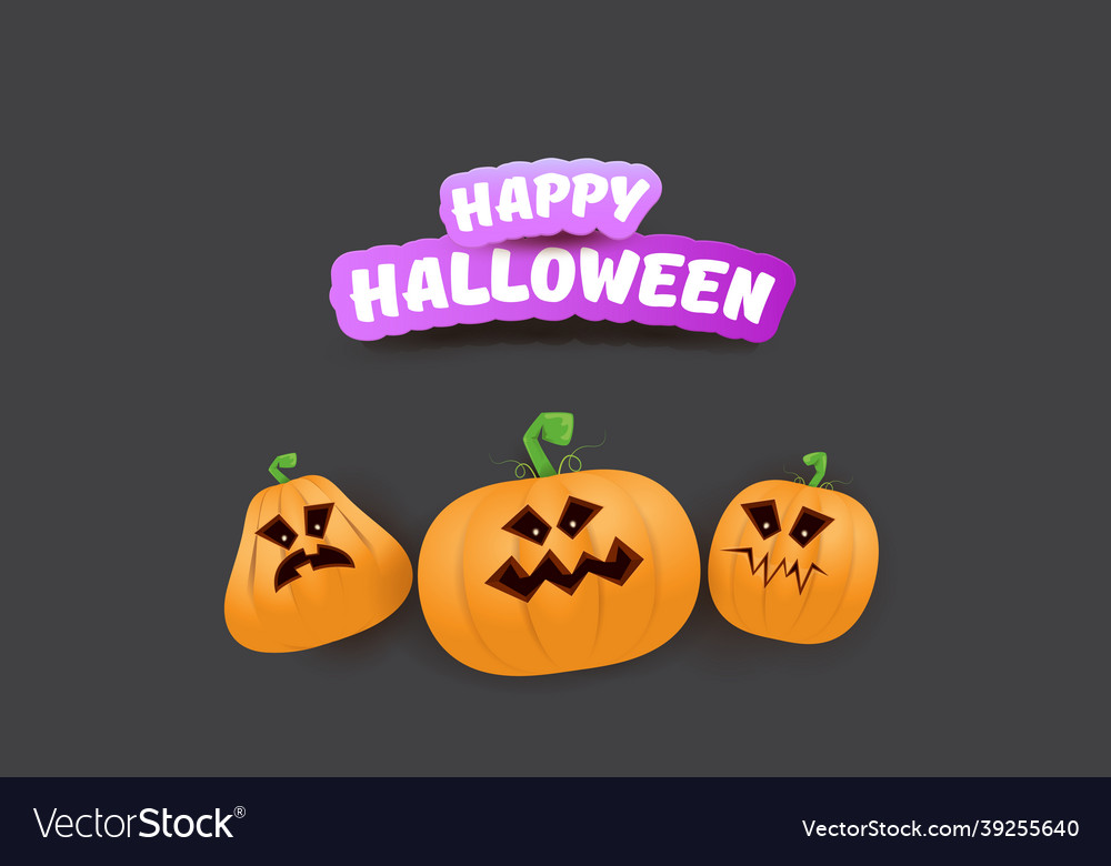 Halloween horizontal web banner or poster Vector Image