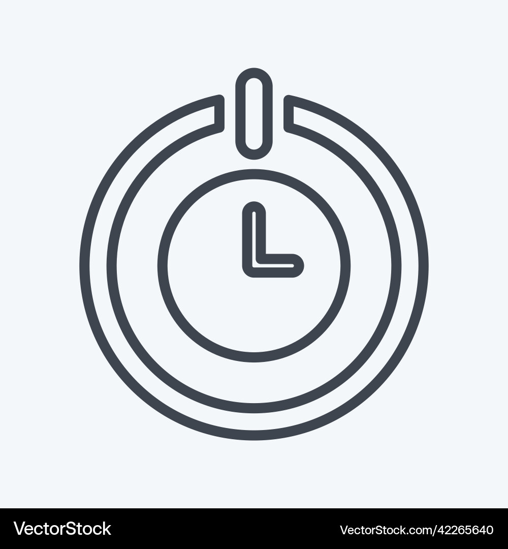 Icon scheduled power on off suitable for mobile Vector Image