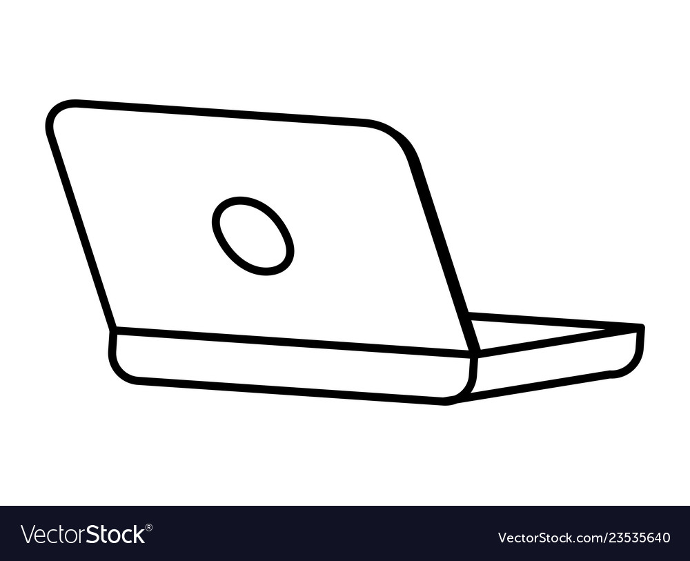 Lapton computer isolated icon