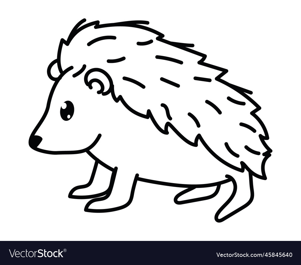 Purcopine animal coloring Royalty Free Vector Image