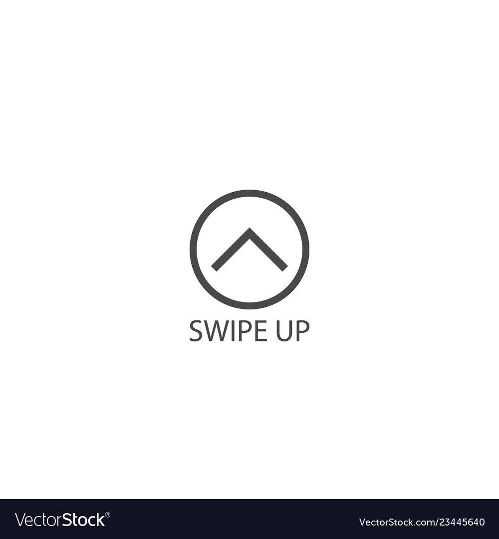 Swipe Up Icon Royalty Free Vector Image Vectorstock