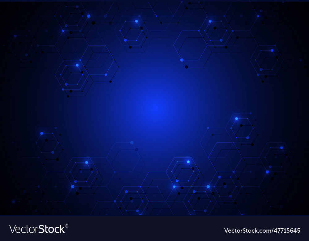 Abstract science template technology lines vector image Abstract science template technology lines