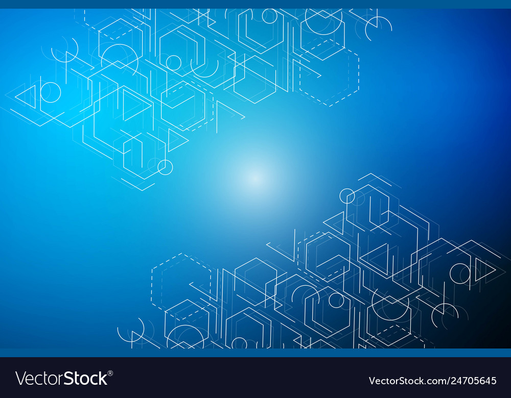 Big data visualization background modern Vector Image Big data visualization background modern