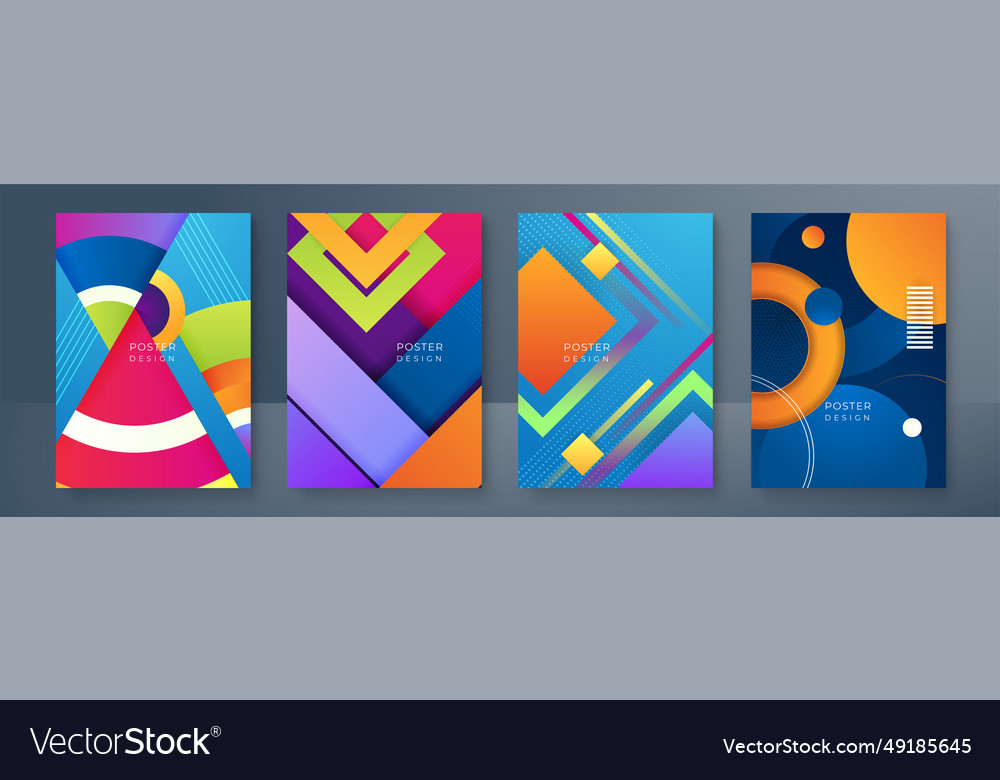 Bright gradient color abstract line pattern vector image Bright gradient color abstract line pattern