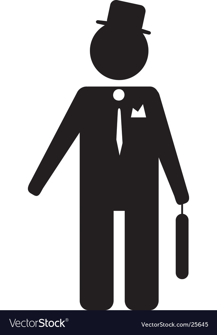 businessman silhouette royalty free vector image