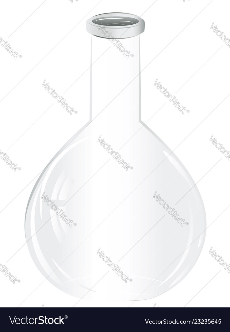Empty laboratory flask