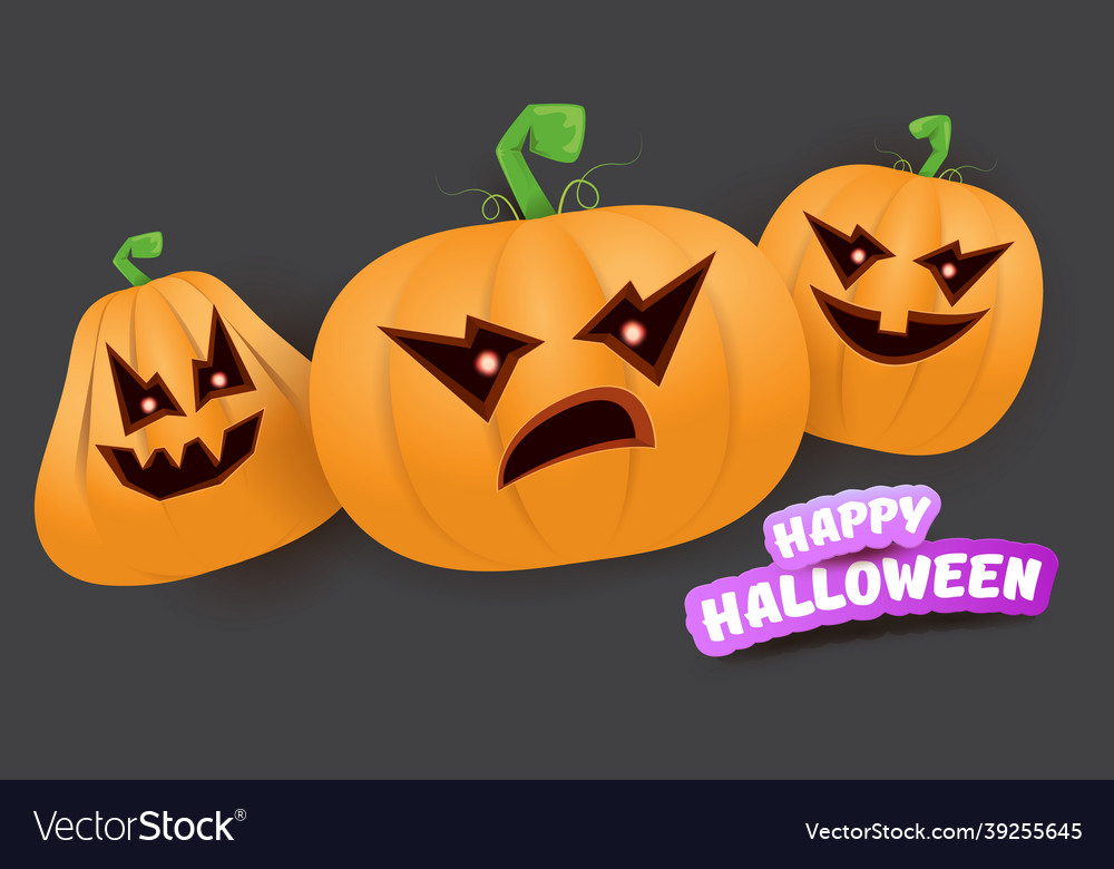 Halloween horizontal web banner or poster Vector Image