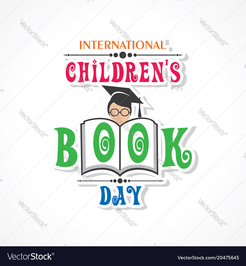 International children book day poster Royalty Free Vector