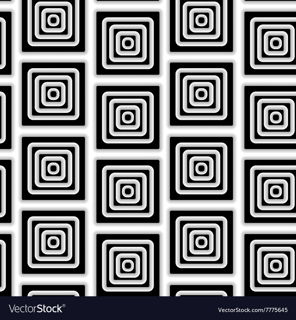 Pattern of black and white squares