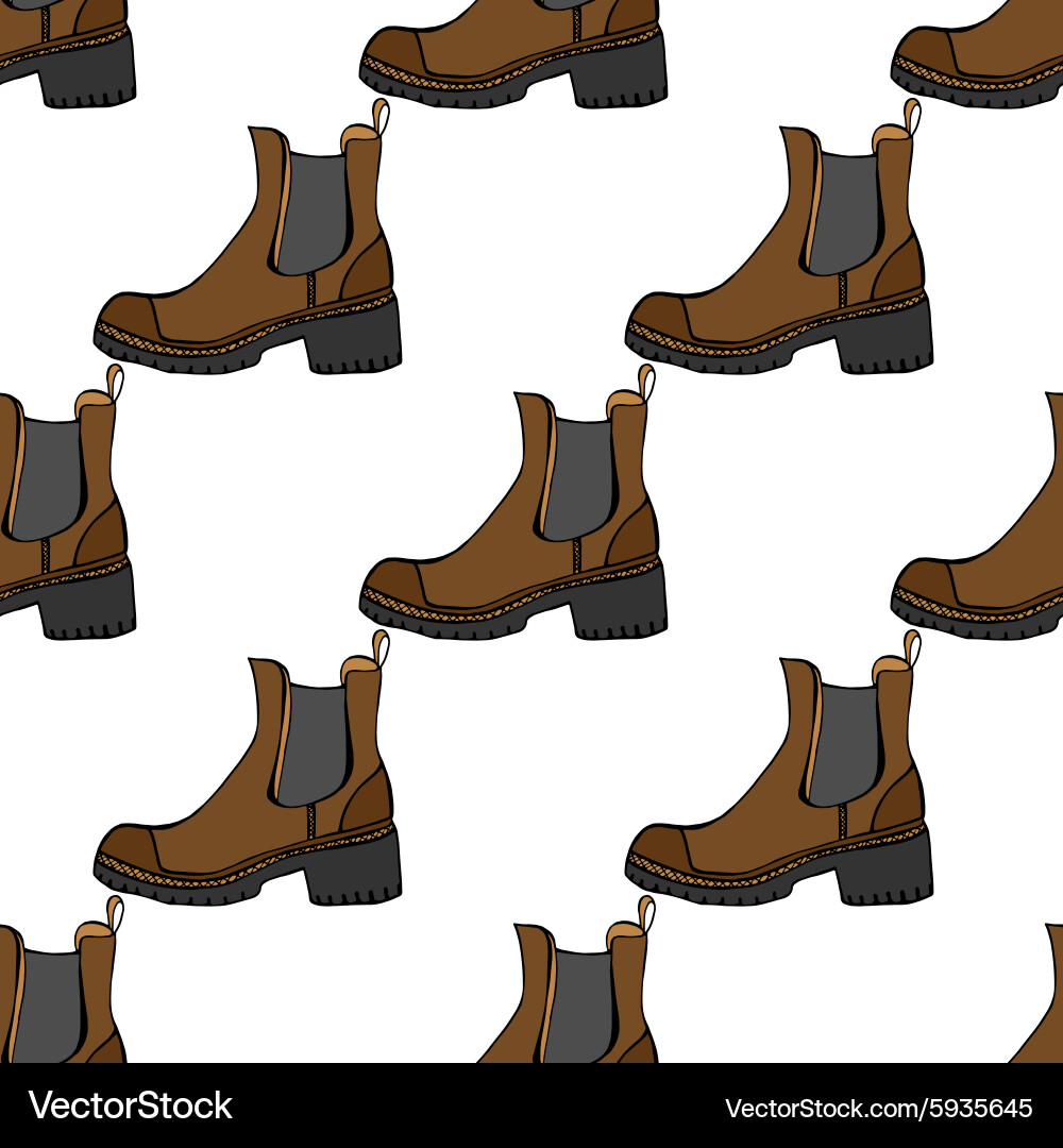 Seamless pattern with shoes Royalty Free Vector Image