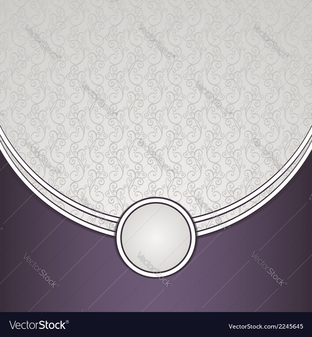 Template with ornamental pattern