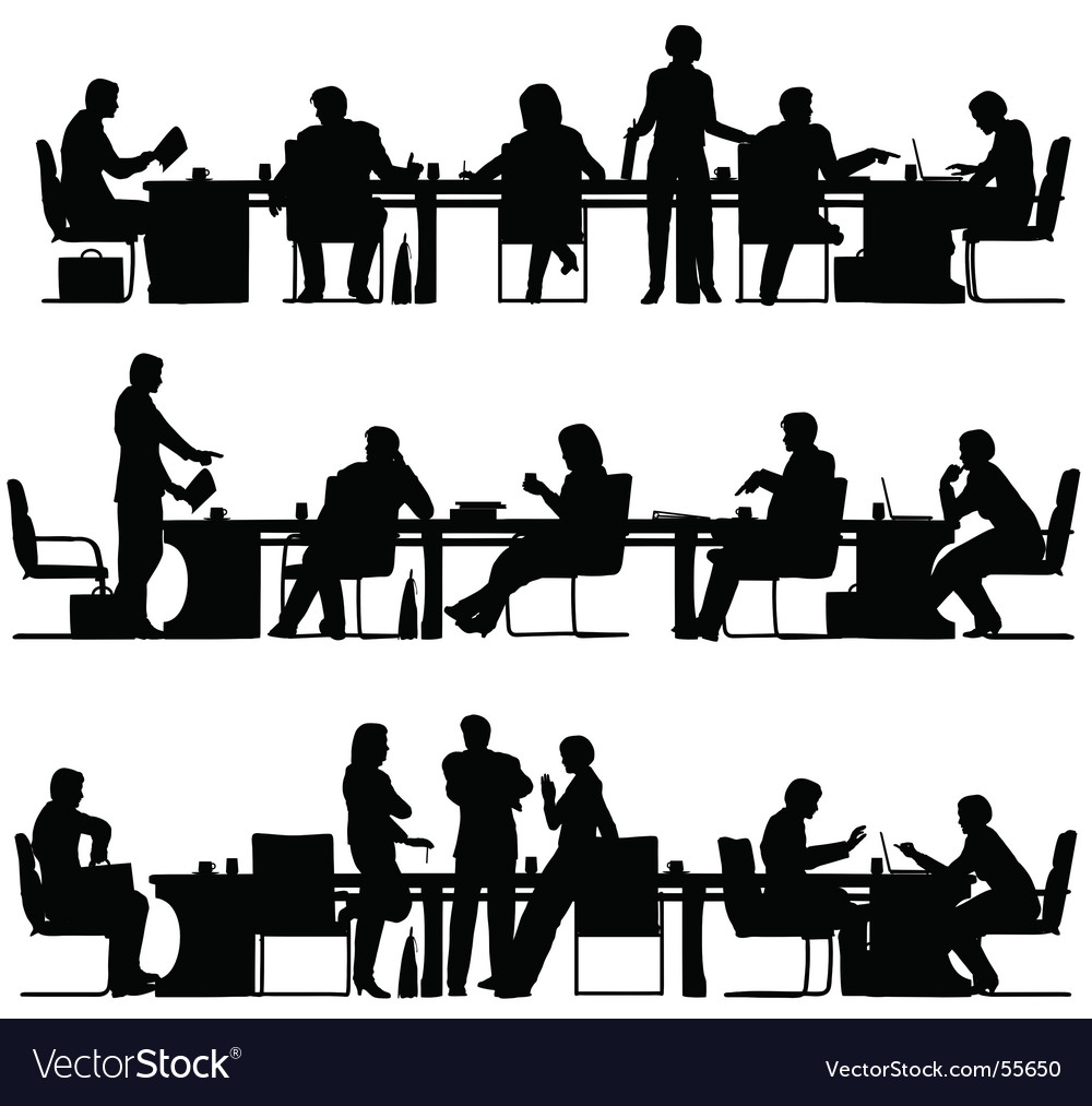 Business meeting Royalty Free Vector Image - VectorStock