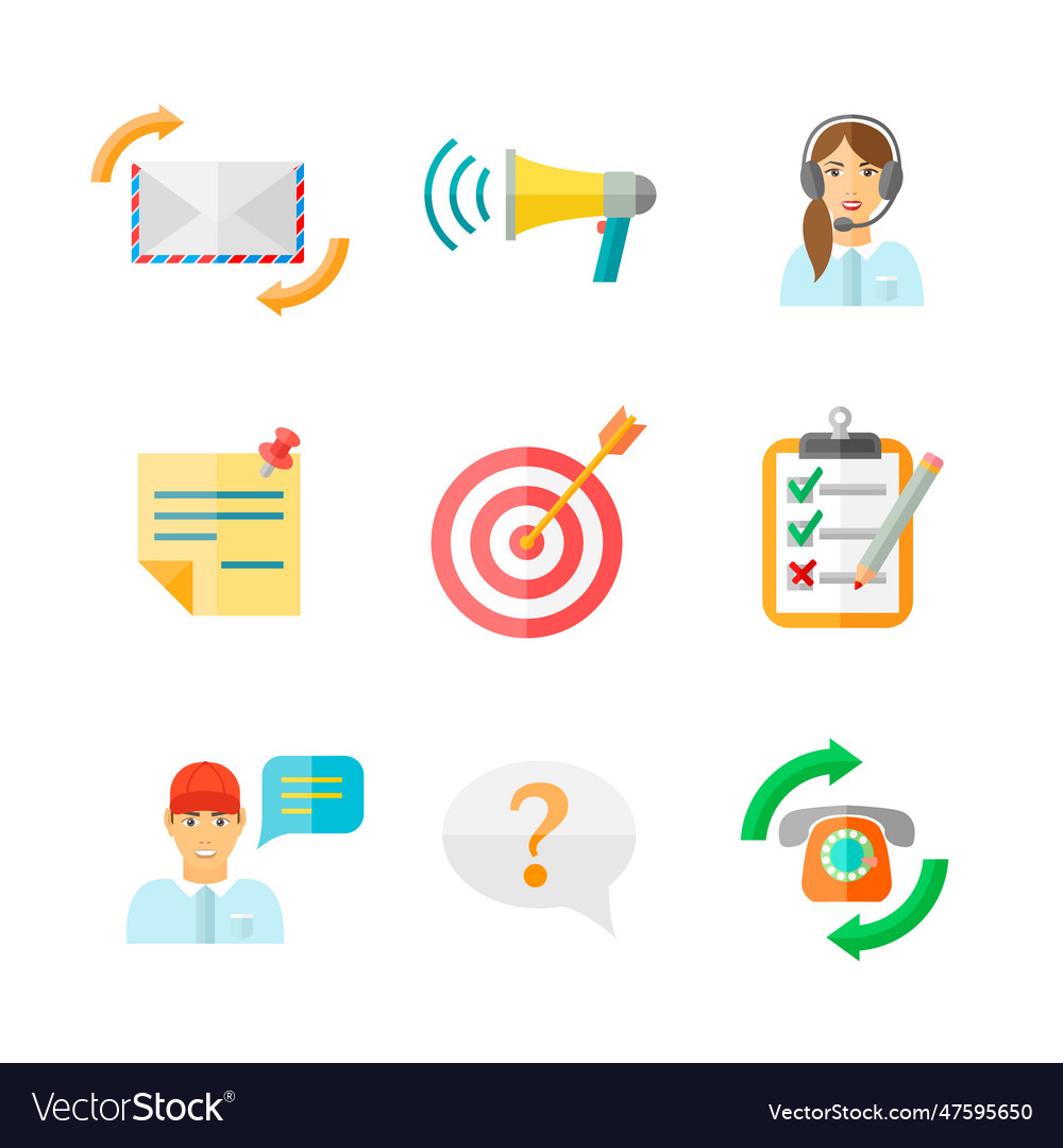 Feedback web icons set