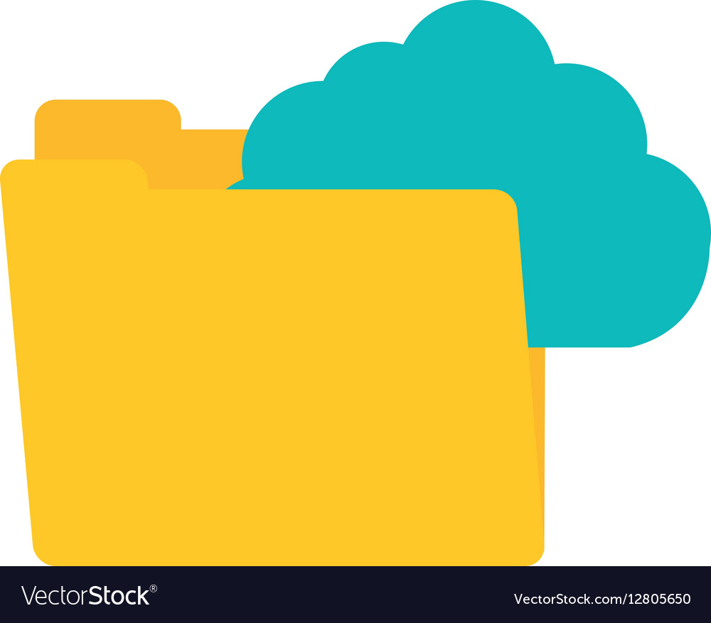 Folder data clouds system technology connect