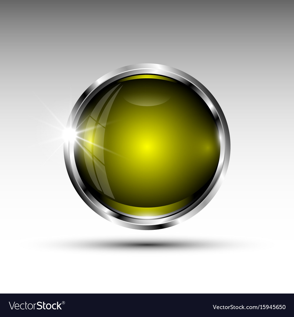 Glossy Metallic Button