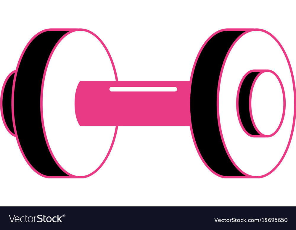 Isolated metal weight design Royalty Free Vector Image