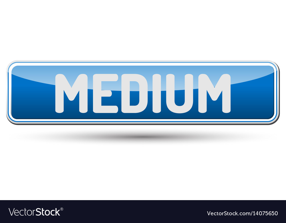 Medium - abstract beautiful button with text