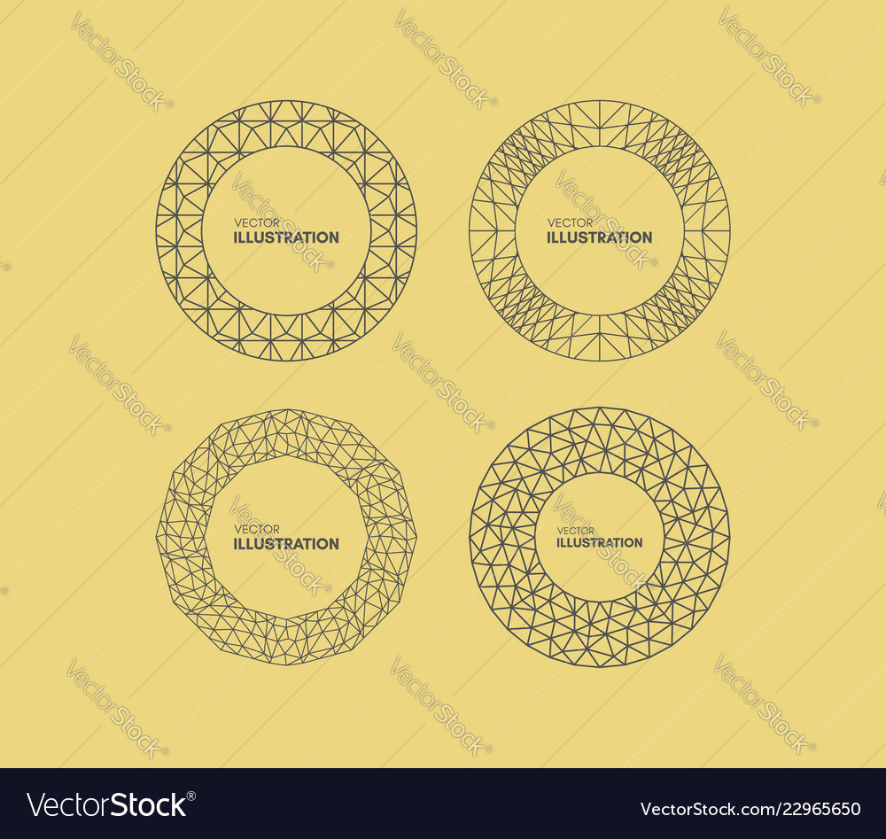 Modern Line Frame with Text Space