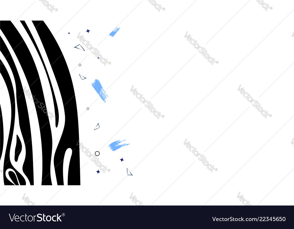 Template with zebra stripes pattern vector image Template with zebra stripes pattern