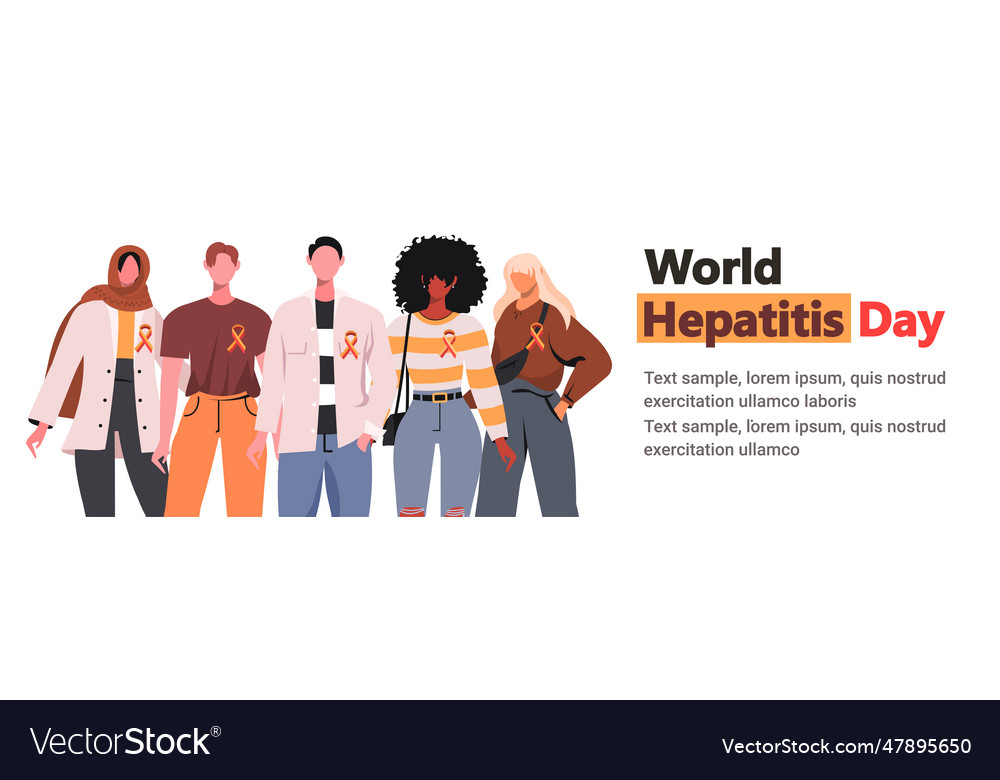 World hepatitis day health care concept