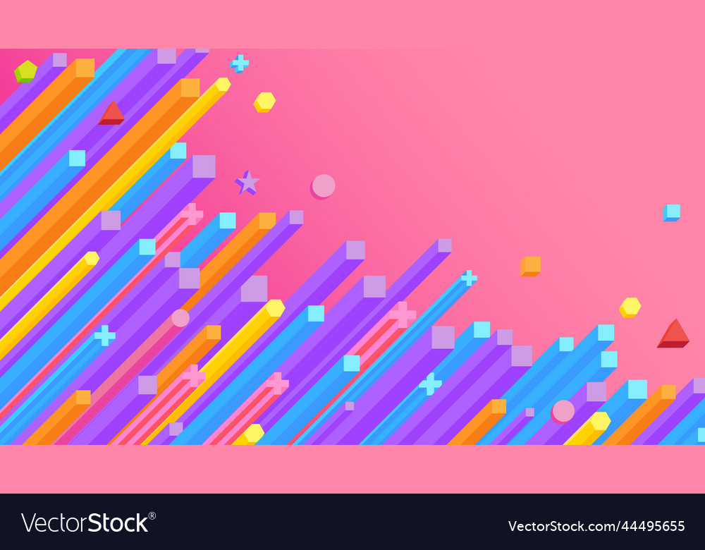 Abstract background colorful basic geometry 008 vector image Abstract background colorful basic geometry 008