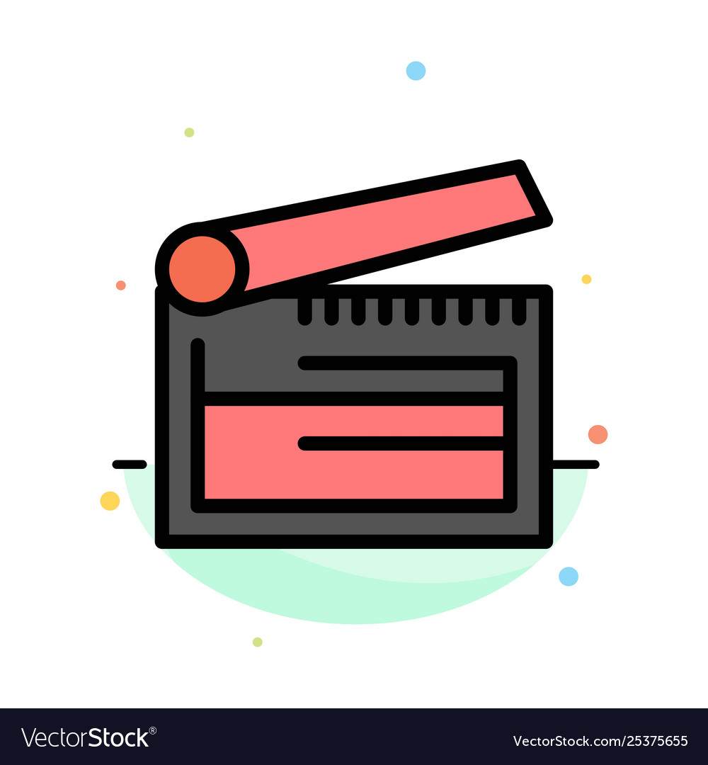 Action board clapboard clapper clapperboard vector image Action board clapboard clapper clapperboard