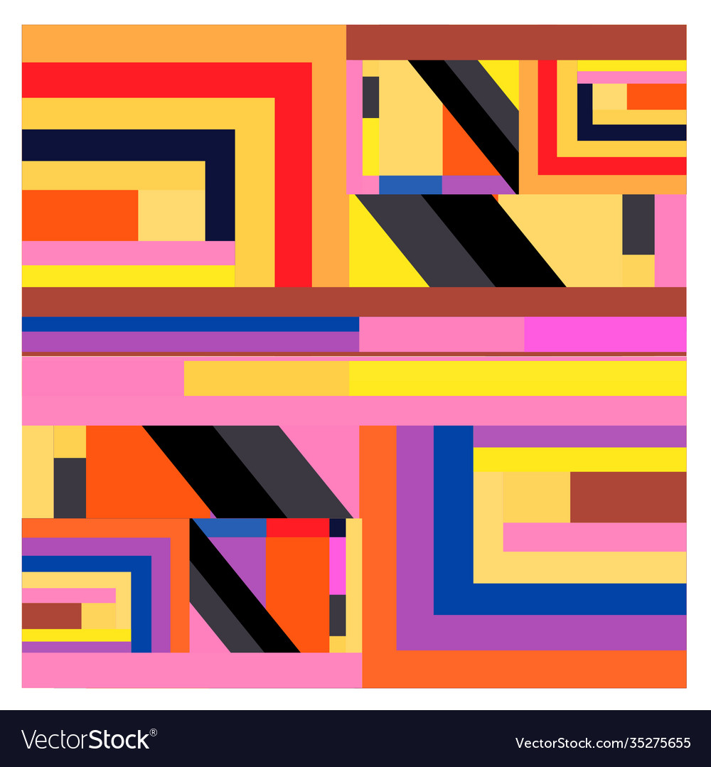 Colorful geometric and curve background pattern