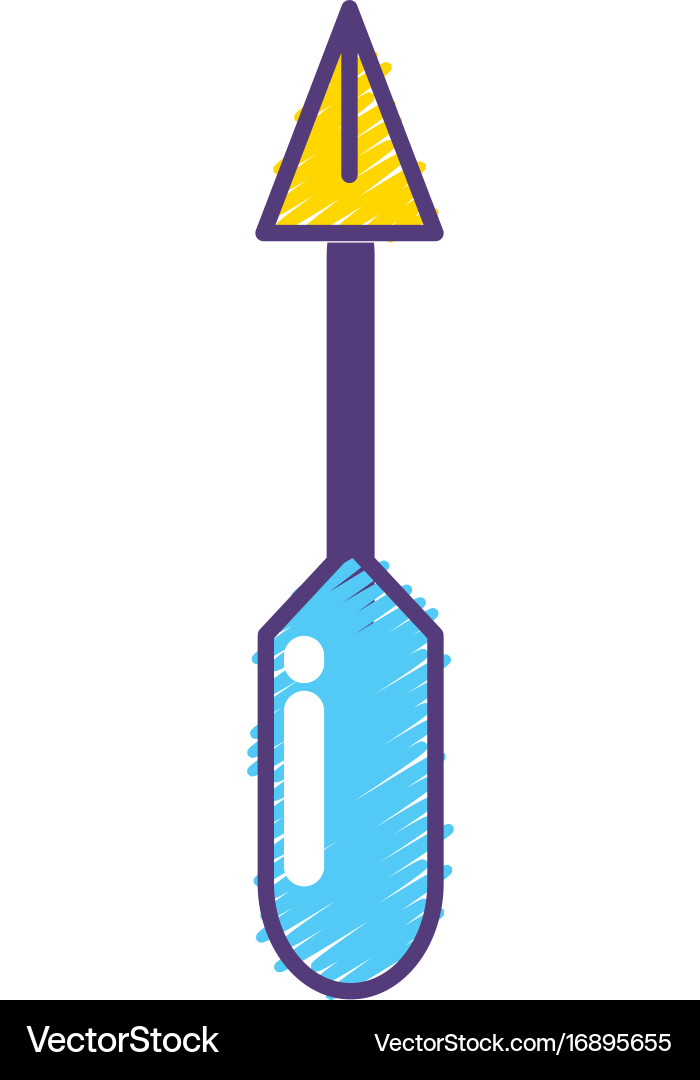 Graphic arrow element with pointer style Vector Image